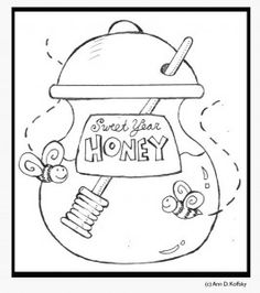 Honey coloring #1, Download drawings