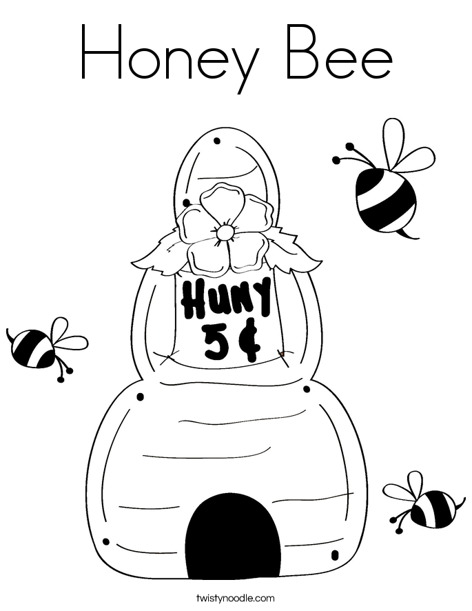 Honey coloring #12, Download drawings