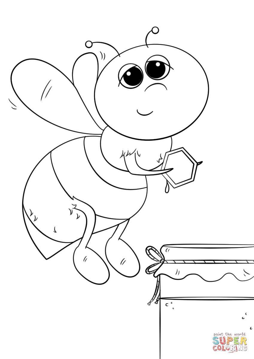 Honey coloring #9, Download drawings