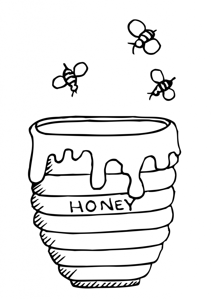 Honey coloring #19, Download drawings