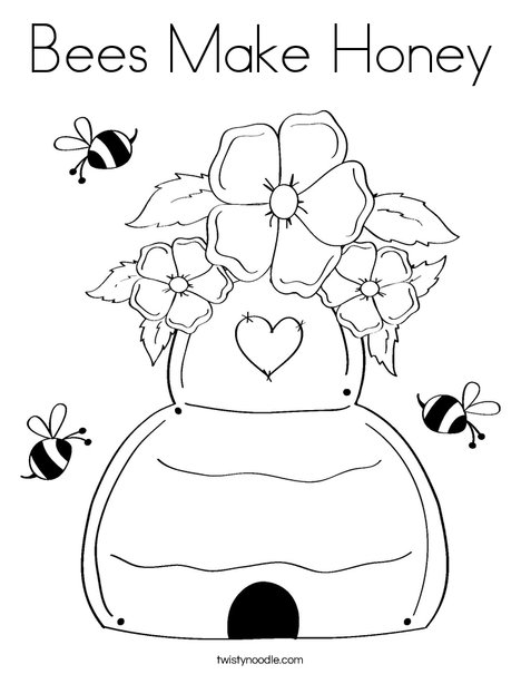 Honey coloring #17, Download drawings