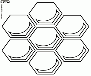 Honeycomb coloring #10, Download drawings