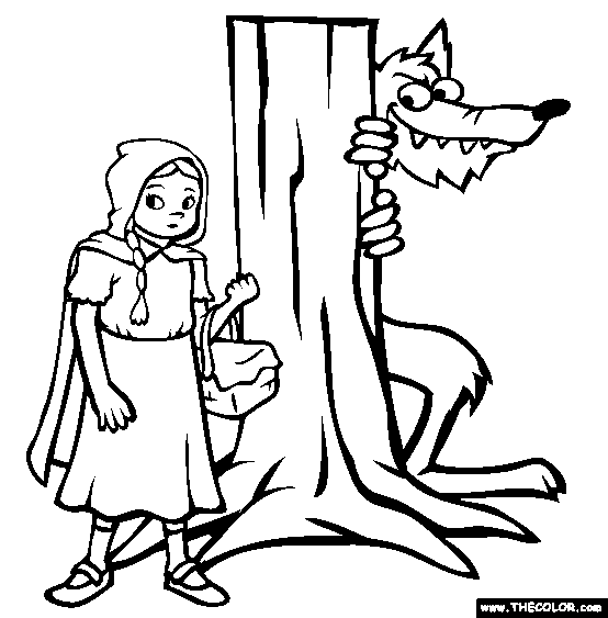 Red Riding Hood coloring #20, Download drawings