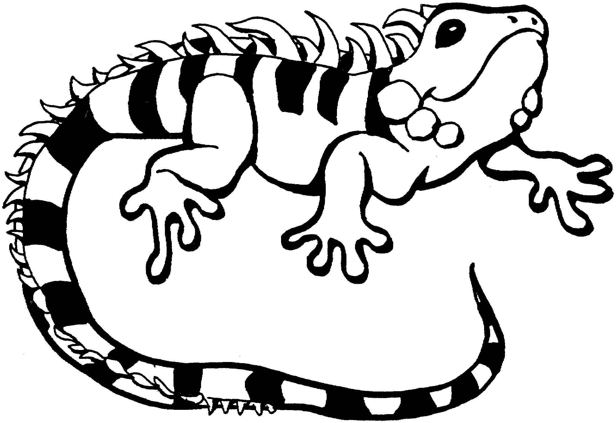 Horned Lizard coloring #1, Download drawings
