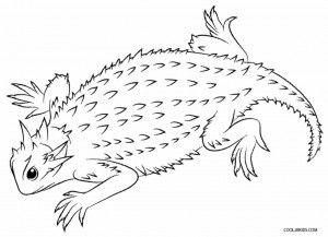Horned Lizard coloring #19, Download drawings