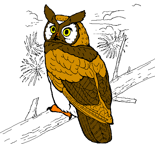 Horned Owl coloring #19, Download drawings
