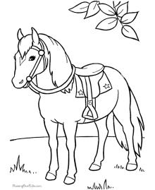 Horse coloring #18, Download drawings