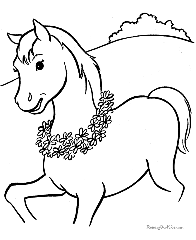 Horse coloring #11, Download drawings