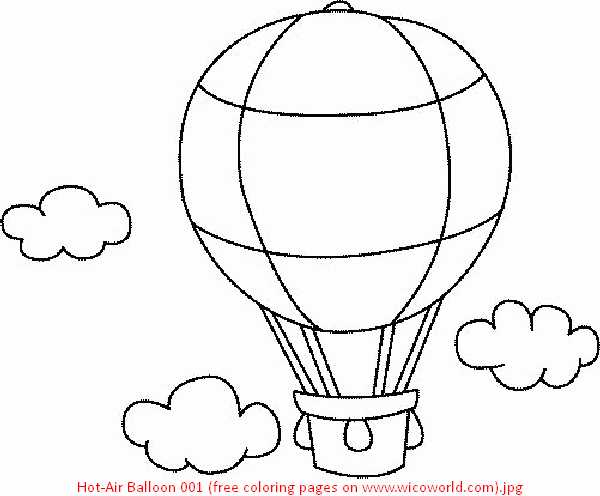 Hot Air Balloon coloring #13, Download drawings