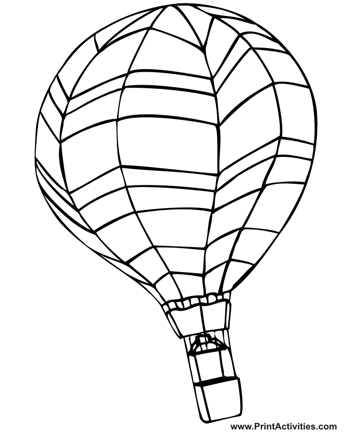 Hot Air Balloon coloring #8, Download drawings