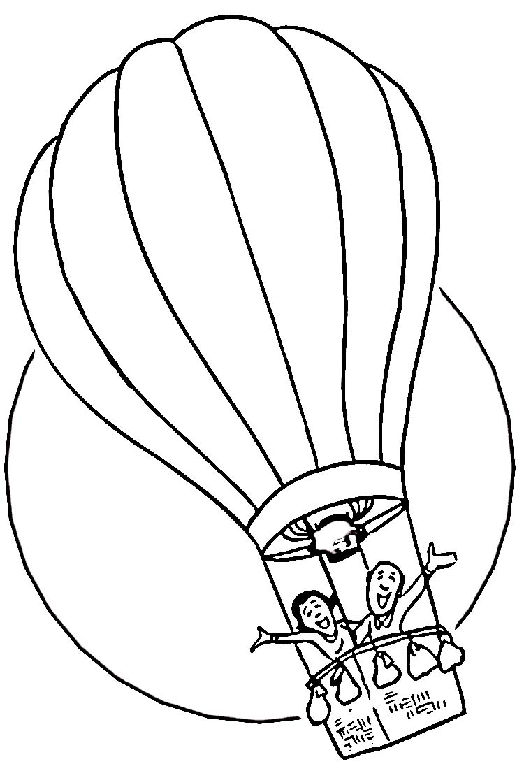 Hot Air Balloon coloring #9, Download drawings