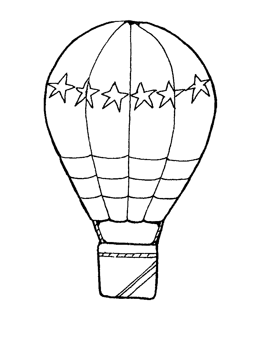 Hot Air Balloon coloring #5, Download drawings
