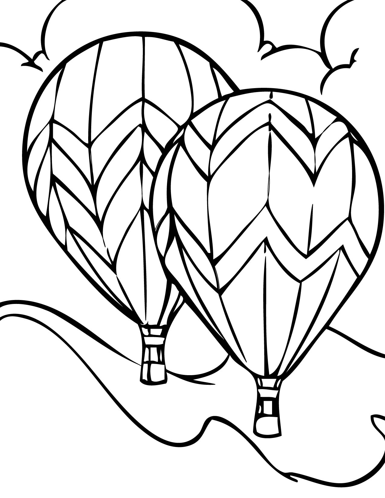 Hot Air Balloon coloring #15, Download drawings