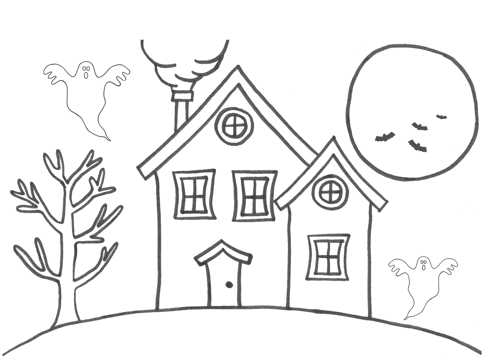 House coloring #3, Download drawings