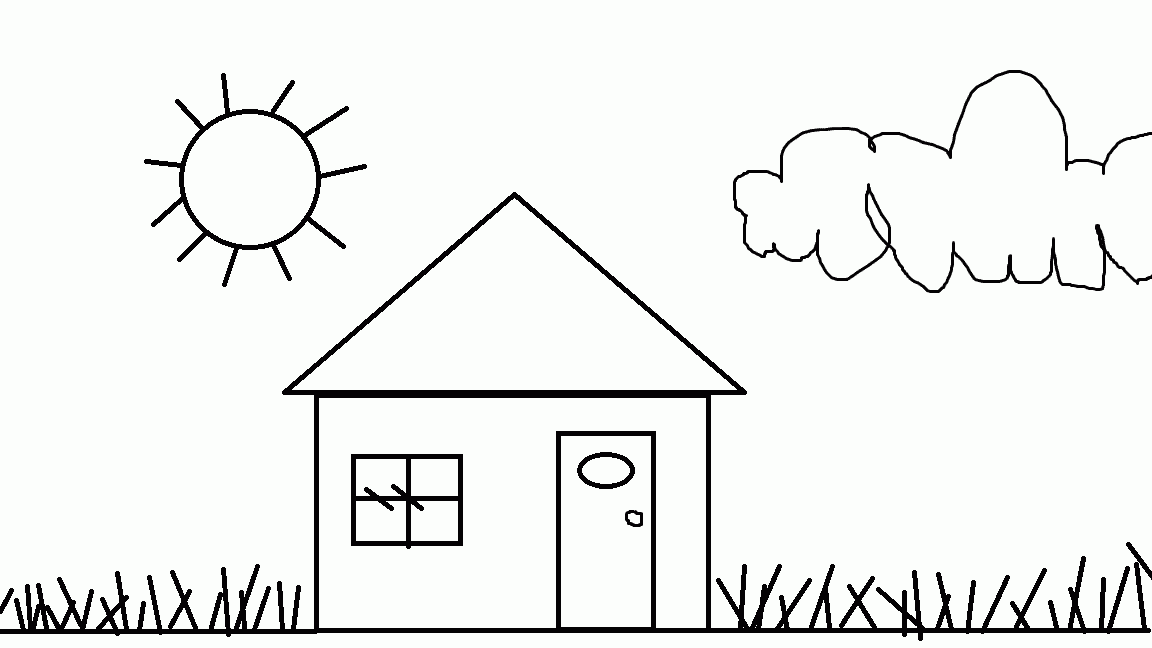 House coloring #13, Download drawings