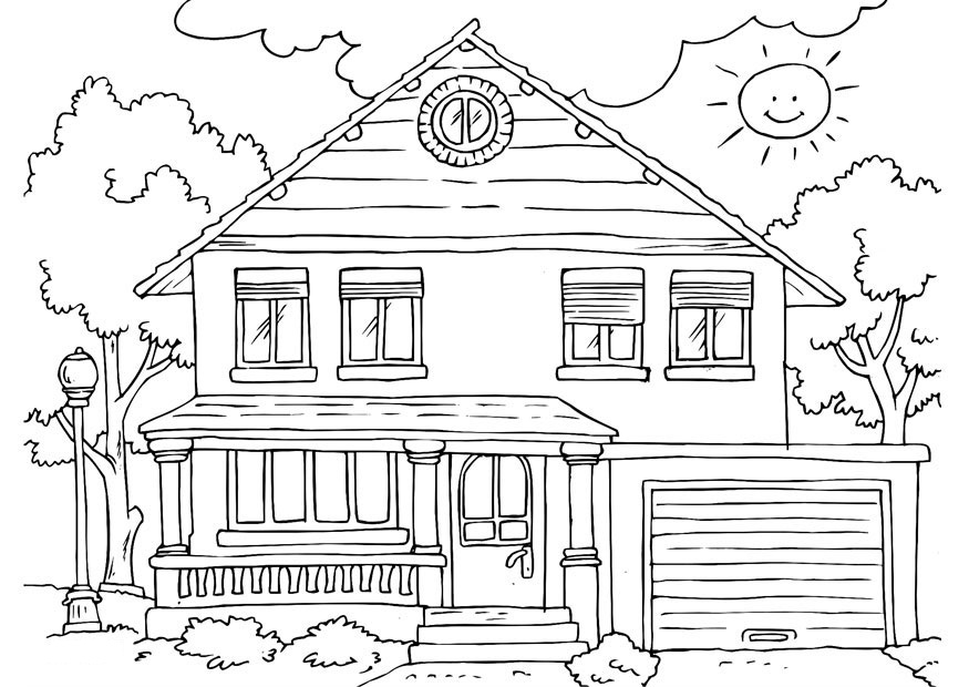 House coloring #20, Download drawings