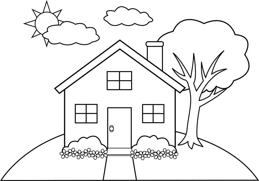 House coloring #8, Download drawings