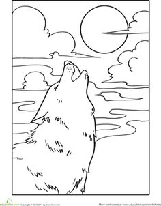 Howling coloring #17, Download drawings