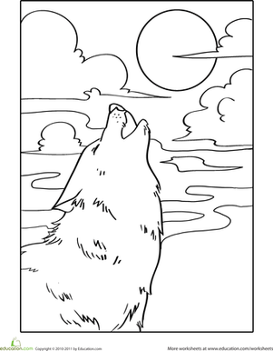 Howling coloring #16, Download drawings