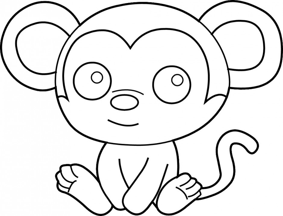 Howler Monkey coloring #5, Download drawings