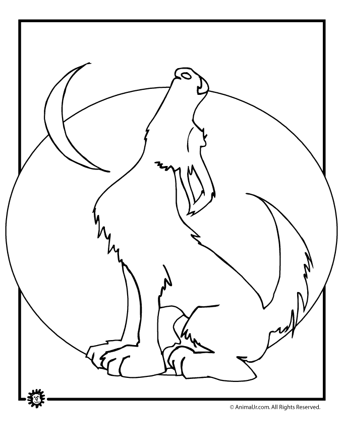 Howling Wolf coloring #17, Download drawings