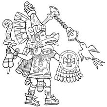Huitzilopochtli coloring #19, Download drawings