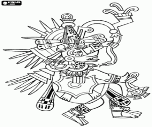 Huitzilopochtli coloring #16, Download drawings