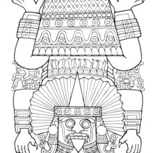 Huitzilopochtli coloring #8, Download drawings