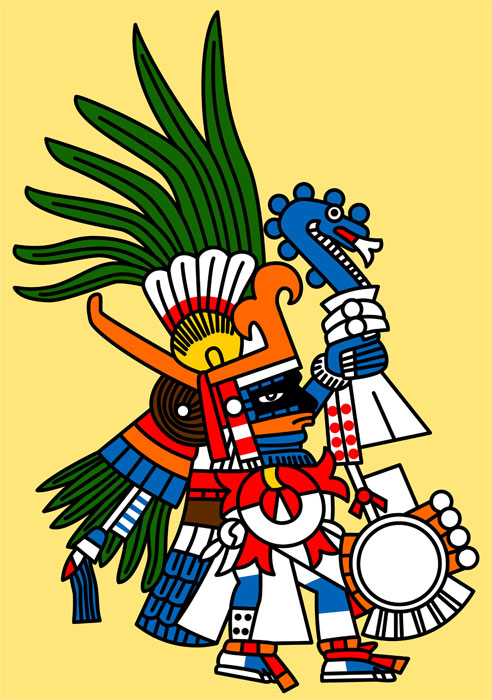 Huitzilopochtli coloring #3, Download drawings