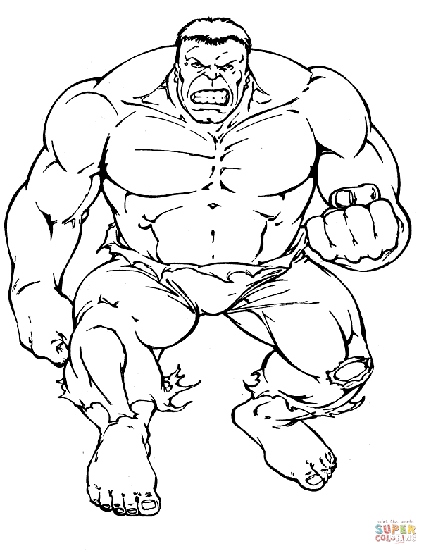 Hulk coloring #17, Download drawings