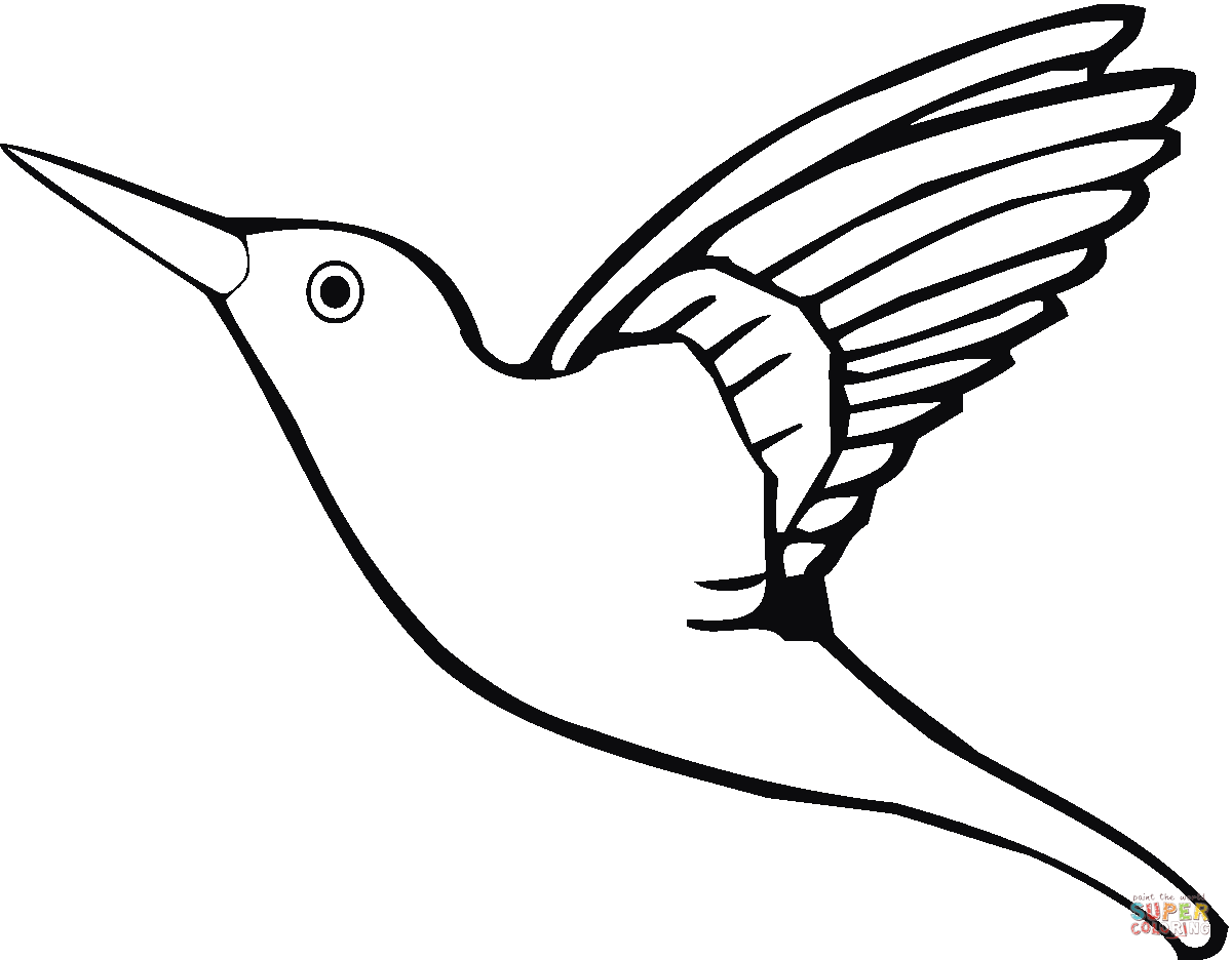 Hummingbird coloring #14, Download drawings
