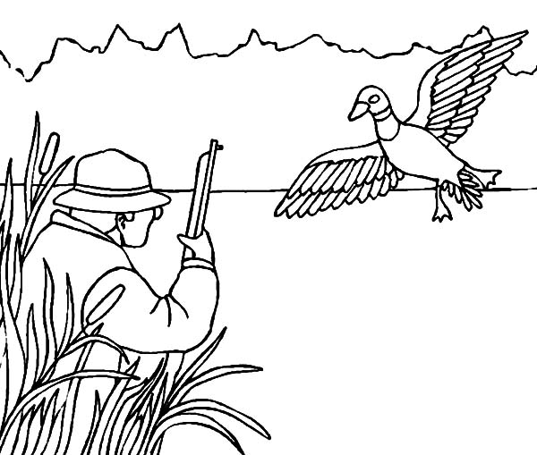 Hunting coloring #1, Download drawings