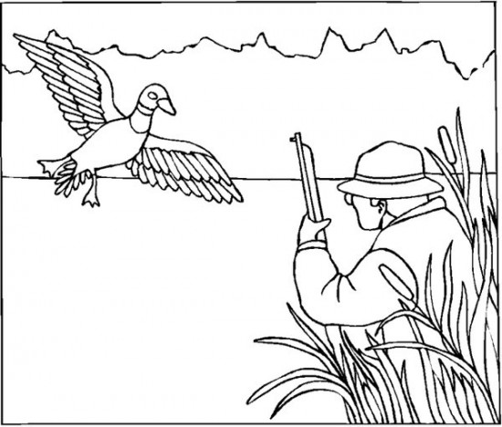 Hunting coloring #12, Download drawings