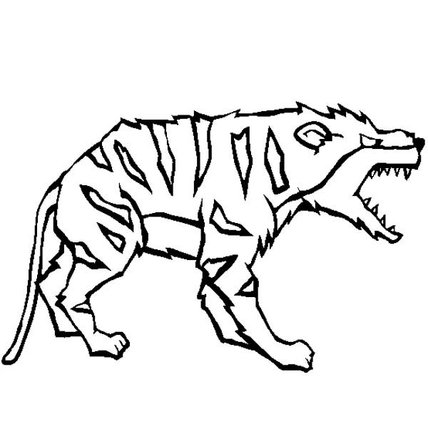 Hyena coloring #14, Download drawings