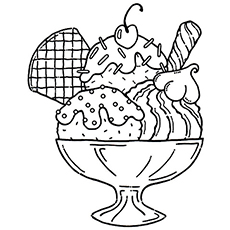 Ice Cream coloring #20, Download drawings