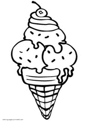 Ice Cream coloring #6, Download drawings
