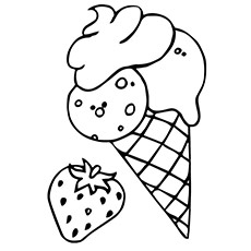 Ice Cream coloring #7, Download drawings
