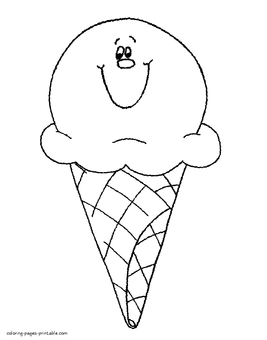 Ice Cream coloring #12, Download drawings