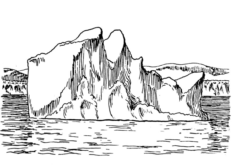 Iceberg coloring #9, Download drawings