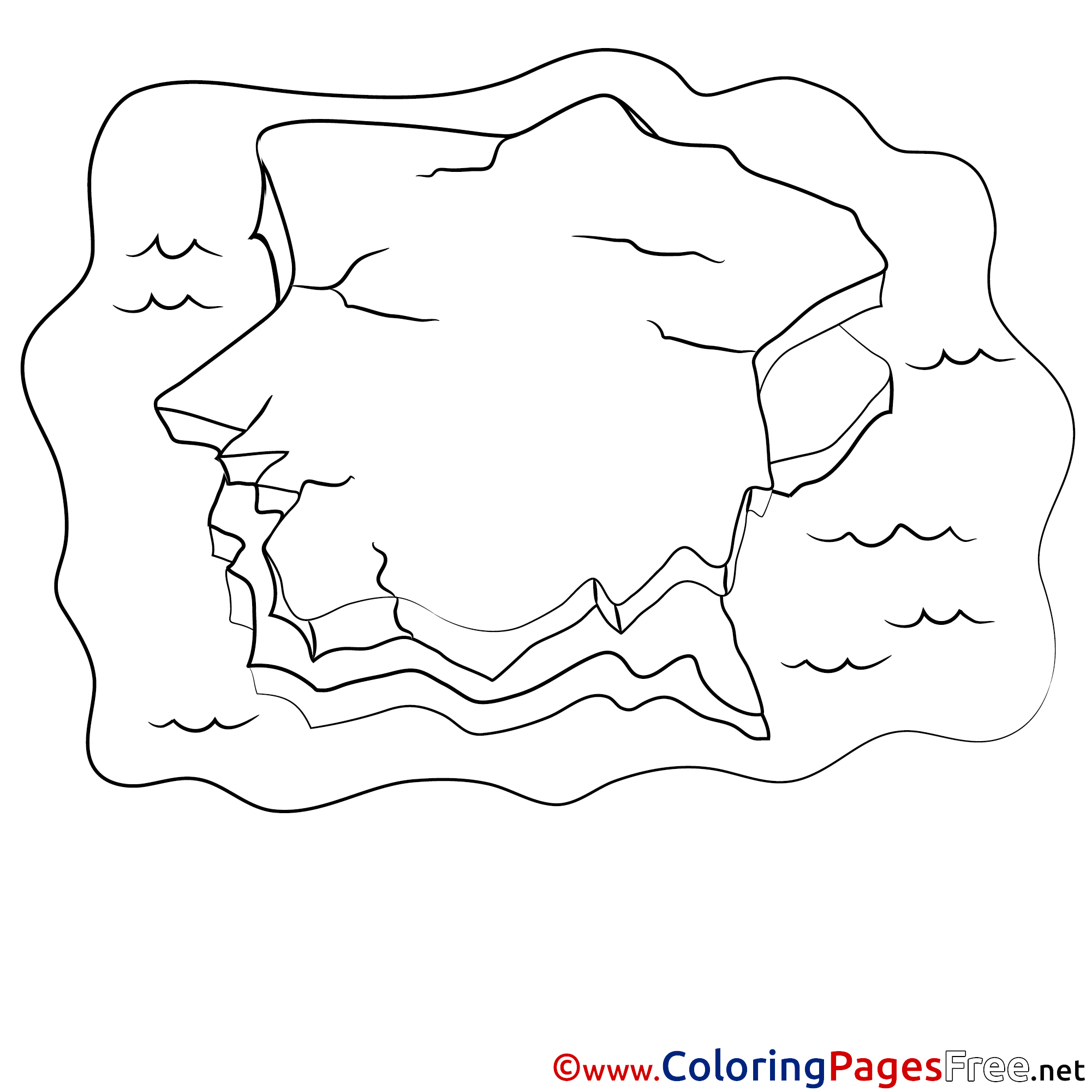 Iceberg coloring #2, Download drawings