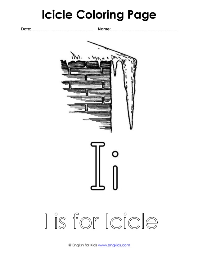 Icicle coloring #5, Download drawings