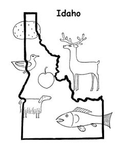 Idaho coloring #12, Download drawings