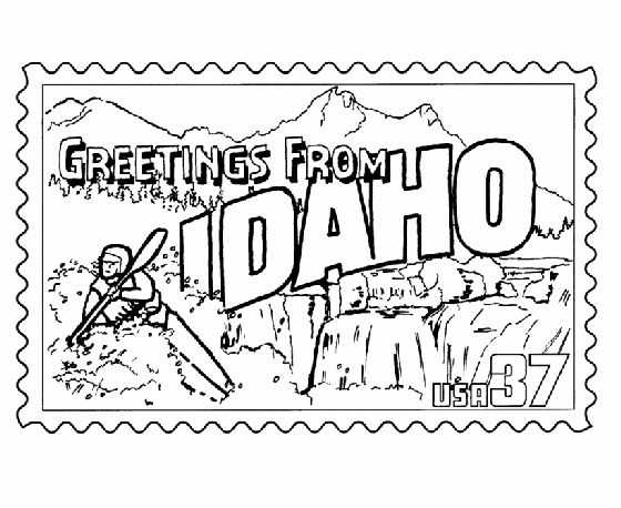 Idaho coloring #20, Download drawings