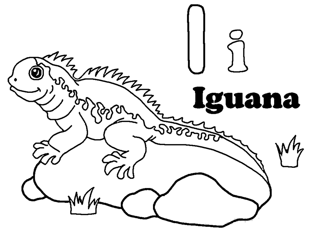 Iguana coloring #18, Download drawings