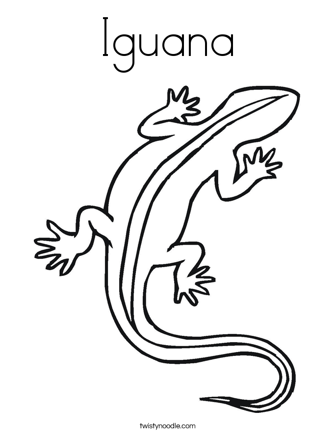 Iguana coloring #17, Download drawings