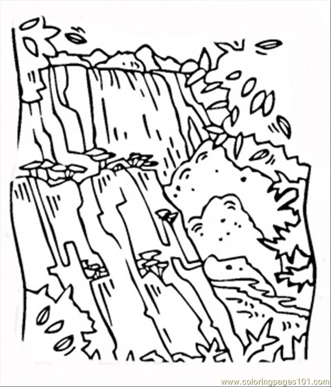 Iguazu Falls coloring #15, Download drawings