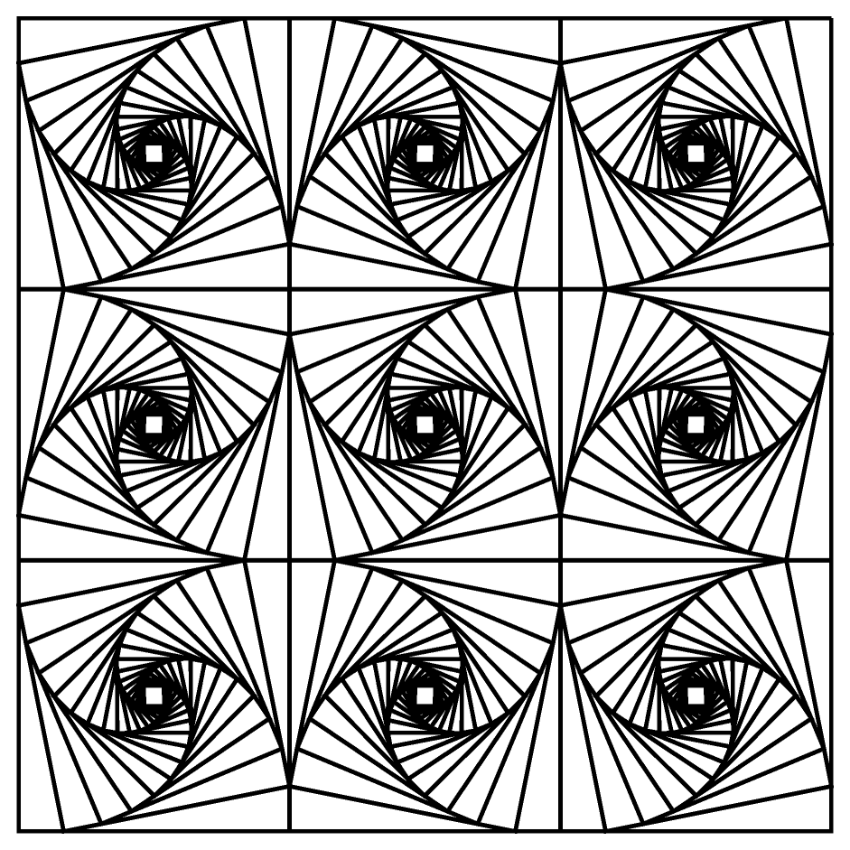Optical Illusion coloring #16, Download drawings