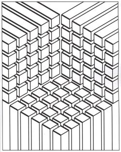 Optical Illusion coloring #19, Download drawings