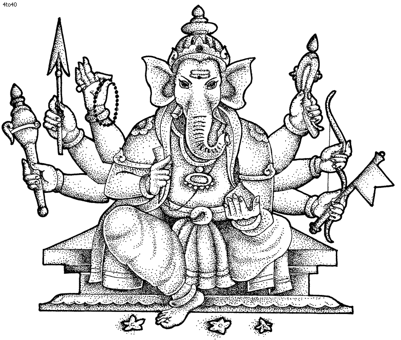 Hindu coloring #10, Download drawings