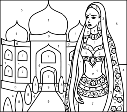 India coloring #1, Download drawings